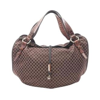 Celine Pre-owned Handbags, female, Brown, Size: ONE SIZE Pre-owned Bittersweet Macadamus Leather Handbag