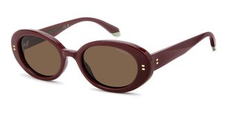 Polaroid PLD 6253/S/X Polarized LHF/SP Womens Sunglasses Burgundy Size 52