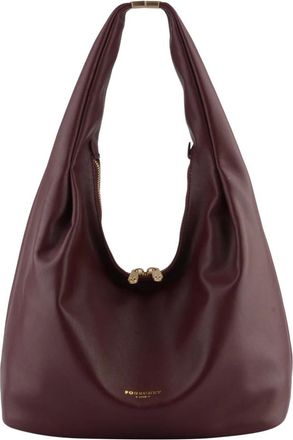 Pourchet Arche Satchel - Dames - Schoudertassen - Rood - ONE Size - Leer - Tassen