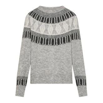 Seventy Girocollo Jacquard - - Knitwear - Donna - Grigio - S