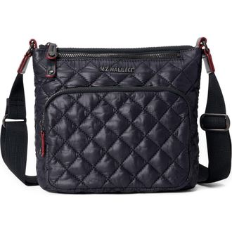 MZ Wallace Metro Scout Deluxe Crossbody Bag in Black at Nordstrom