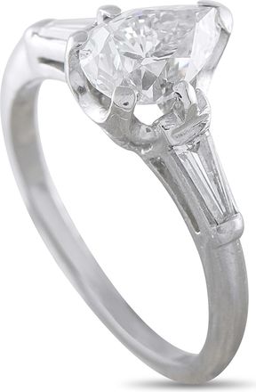 Luxury Bazaar Platinum 1.60ct Diamond Solitaire Ring MF19-072826