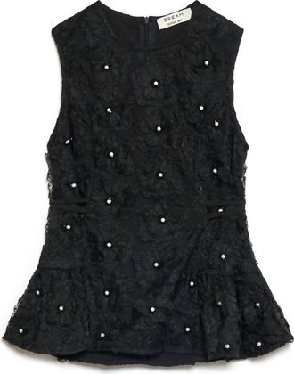 Sister Jane Samara Floral Top In Black