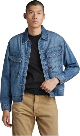 G-Star Jassen, Heren, Blauw, L, Denim, Dakota Jacket