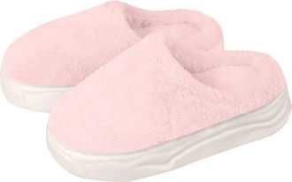 Generic Fluffy Winter Slippers with Thick Fleece Lining for a Warm and Cosy Home - Slippers Cotton with Fleece Lining Womens Shoes 39 Black Ankle Boots, Light