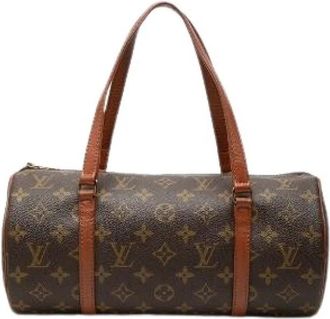 Louis Vuitton Pre-owned Papillon 30 Handtas - Dames - Vintage Handtas - Bruin - ONE Size - Leer - Vintage
