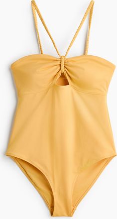 H&M Badeanzug mit wattierten Cups - Yellow