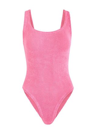 Hunza G Crinkle Swimsuit - Pink - One Size