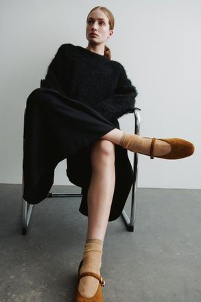 H&M Mary Jane Flats in Brown at Nordstrom, Size 10