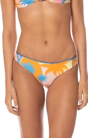 Maaji Solar Bliss Flirt Reversible Bikini Bottoms in Open Yellow at Nordstrom, Size X-Small