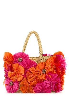 Valentino Garavani Multicolor V Logo Signature Small Tote Bag