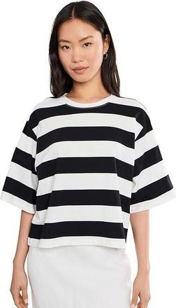 Sanctuary Belle T-Shirts Womens Clothing Chalk/Black : LG (US 10-12), Cotton