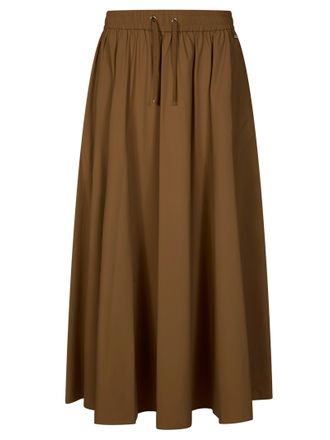 Herno Relaxed Flared Drawstring Midi Skirt