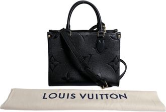 Louis Vuitton Black Noir Monogram Empreinte Handbag Tote Bag (Pre-Owned)