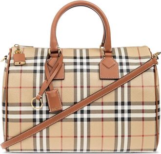 Burberry Borsone con stampa a quadri - Toni neutri