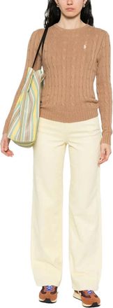Ralph Lauren Cable-Knit Crew-Neck Sweater