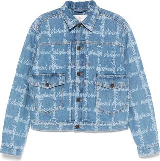 Vivienne Westwood Button-Front Jas met Zakken - Heren - Spijkerjassen - Blauw - L - Denim - Jassen