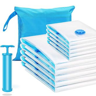 OEM Bolsas De Almacenamiento Al Vac&iacute;o Transparentes Reforzadas - Paquete De 6 Bolsas Para Edredones, Ropa Y Ropa De Cama, Compatibles Con Aspiradora