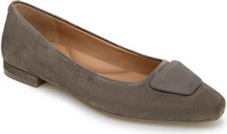 Gentle Souls Hannette Ballet Flat in Shitake Suede at Nordstrom, Size 7.5