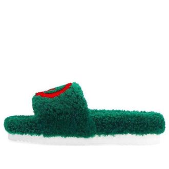 Gucci (WMNS) Gucci Merino Wool Slides Green 646225-D0L00-3155