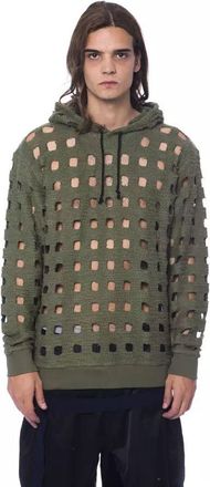 Nicolò Tonetto Uitgesneden Gebreide Hoodie Militair Groen