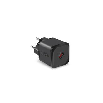 SBS Sbs Tetrgan1c30w Cargador De Dispositivo M&oacute;vil Auriculares, Port&aacute;til, Smartphone, Reloj Inteligente, Tableta Negro Corriente Alterna Carga R&aacute;pida Inte