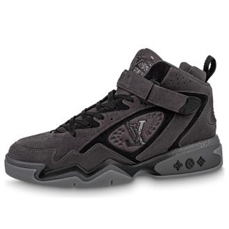 Louis Vuitton Trainer 2 Ankle Sneakers Grey 1AB8U4