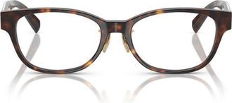Tiffany & Co. 53mm Pillow Optical Glasses in Havana at Nordstrom