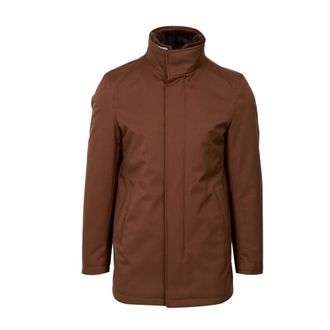 Herno Carcoat - Heren - Parka Jassen - Bruin - XL - Leer - Jassen