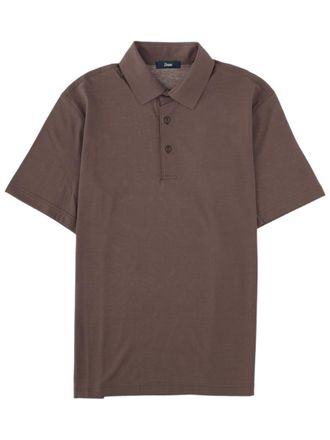 Herno Minimalist Smooth Cotton Polo Shirt