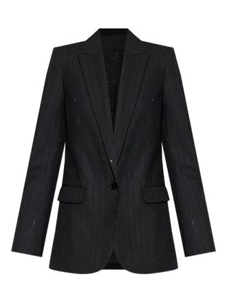 Zadig&Voltaire Blazer gessato Valse - Nero