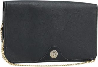 Dior Pre-owned Vintage Schoudertas - Dames - Vintage Schoudertas - Zwart - ONE Size - Leer - Vintage