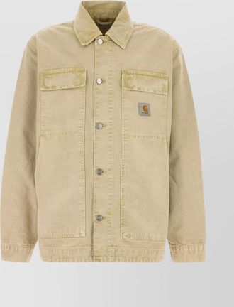 Carhartt Work in Progress denim arctic jacket collared long sleeves