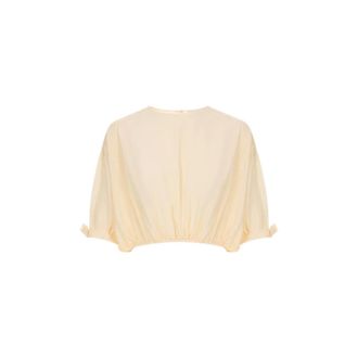 Paco Rabanne Dames, Blouses & Shirts, Beige, Maat: XS Zijde