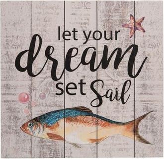 Beachcombers Let Your Dreams Sail Sign in Beige at Nordstrom, Size Medium