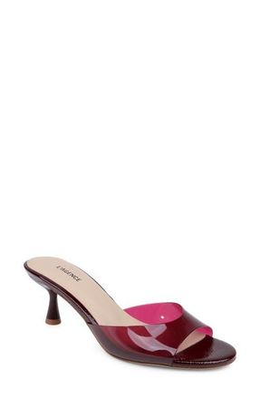 L'agence Esther Slide Sandal in Wine at Nordstrom, Size 6.5