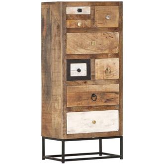vidaXL Cajonera De Madera Maciza Reciclada 45x30x105 Cm Vidaxl