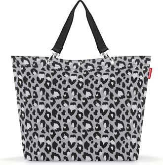 Reisenthel Shopper REISENTHEL Shopper XL 35 l, Damen, Gr. B/H/T: 68cm x 45,5cm x 20cm, grau, schwarz, wei&szlig;, Polyester, Taschen Shopper