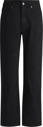 HUGO BOSS Straight Fit Zwarte Rinse Denim Jeans - Dames - Regular Fit Jeans - Zwart - W27 L32 - Denim - Jeans