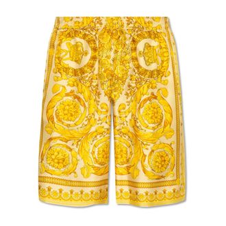 Versace Casual Shorts, male, Yellow, M, Silk shorts