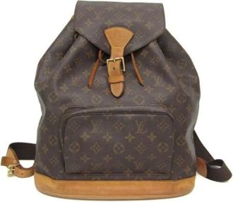 Louis Vuitton Pre-owned Backpacks, female, Brown, Size: ONE SIZE Pre-owned Canvas louis-vuitton-bags