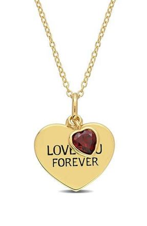 Delmar Love You Forever Pendant Necklace in Red at Nordstrom Rack