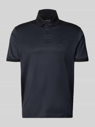 Emporio Armani Poloshirt mit kurzer Knopfleiste in Marine, Größe XXL