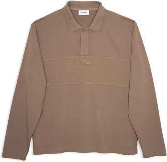 Soulland Addy LS Polo Shirt - Heren - Polos - Bruin - Xs/S - Katoen - Tops
