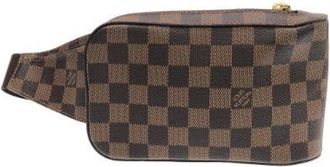 Louis Vuitton Pre-owned Belt Bags, male, Brown, Size: ONE SIZE Pre-owned Damier Geronimos shoulder bag