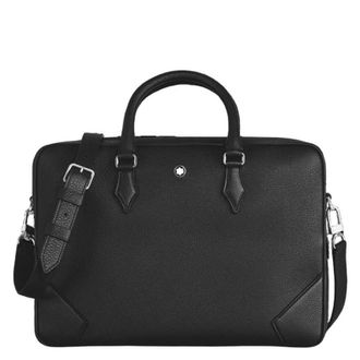 Montblanc Black Grain Leather Document Case