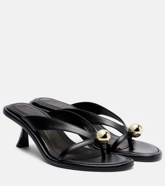 Souliers Martinez Estela leather thong sandals