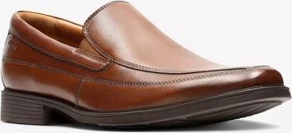 Clarks Tilden Free 26130098 Loafer Mens Dark Tan Leather Dress Shoes LIQ691