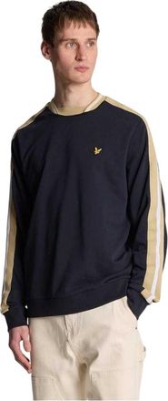 Lyle & Scott Casual herensweatshirt met banden (Donkere marine)