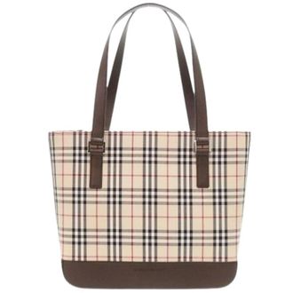 Burberry Pre-owned Tote Bags, female, Beige, Size: ONE SIZE Pre-owned Vintage Tote Bag